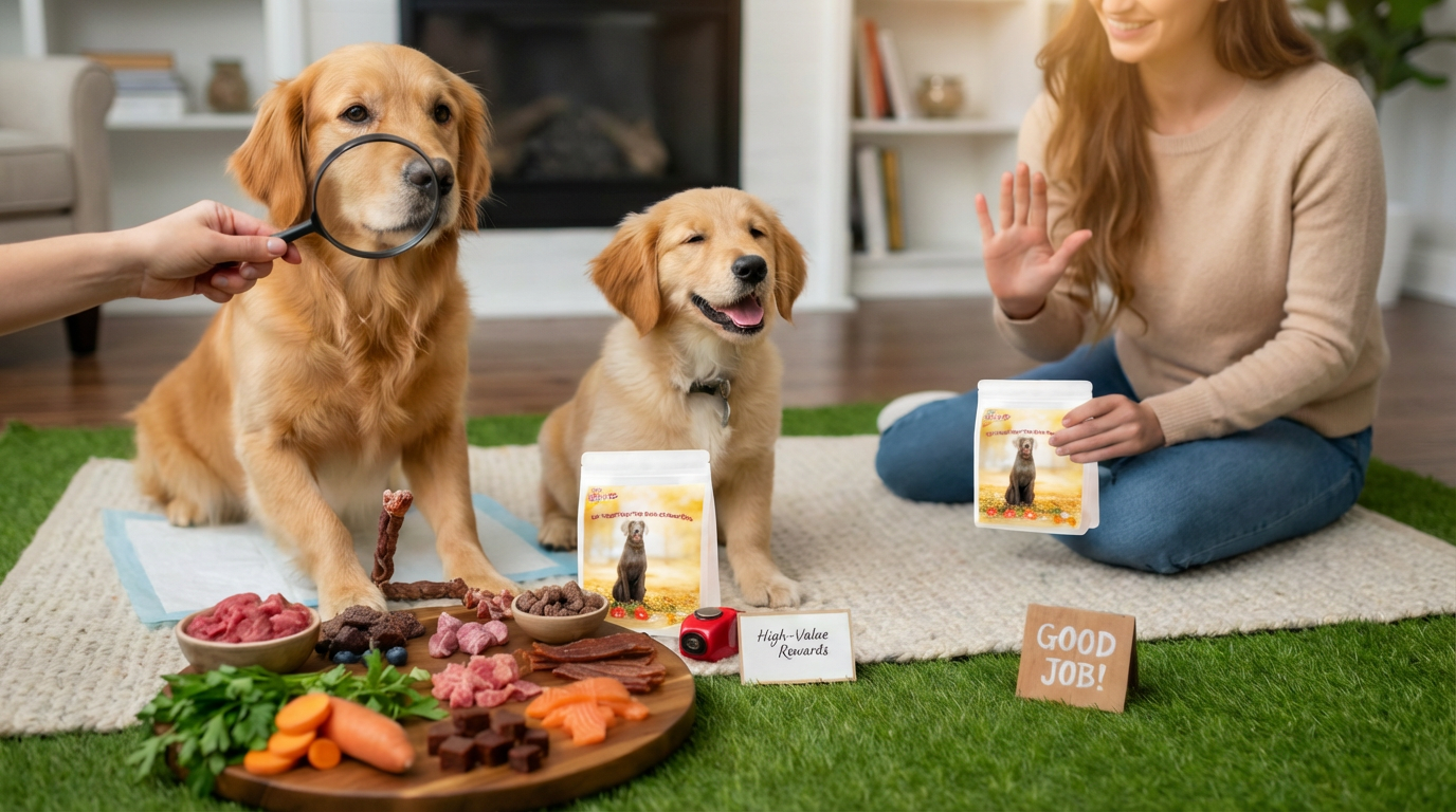 Choosing safe dog treats for puppies