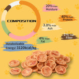 ASMPET Chicken Chips - Chicken Jerky Chews, Protein-Rich, Grain-Free, for Large & Medium Dogs