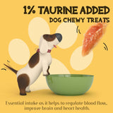 ASMPET Chicken Jerky Dog Treats - Real Chicken, Low Fat, High Protein, for Small & Medium Dogs, 1% Taurine