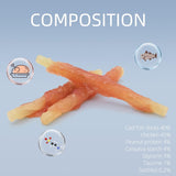 ASMPET Dog Treats - Chicken Wrapped Cod Fish, Omega-3, Grain-Free, Rawhide-Free, for Small & Medium Dogs
