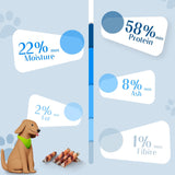 ASMPET Rawhide Free Dog Treats Chicken & Duck Wrapped Cod Skin Stick, Healthy Dog Chew, Training Snacks for Small Medium Large Dogs, 11oz