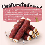 ASMPET Dog Treats - Duck Wrapped Sweet Potato, Grain-Free, Teeth Cleaning Chews for Medium & Large Dogs