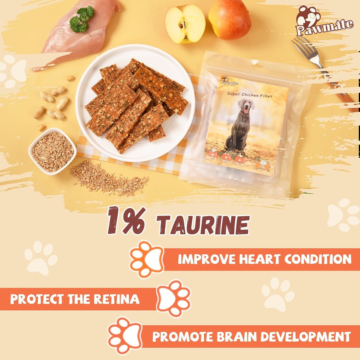 Pawmate™ Double Sweet Potato & Duck Crunchy Jerky Bars