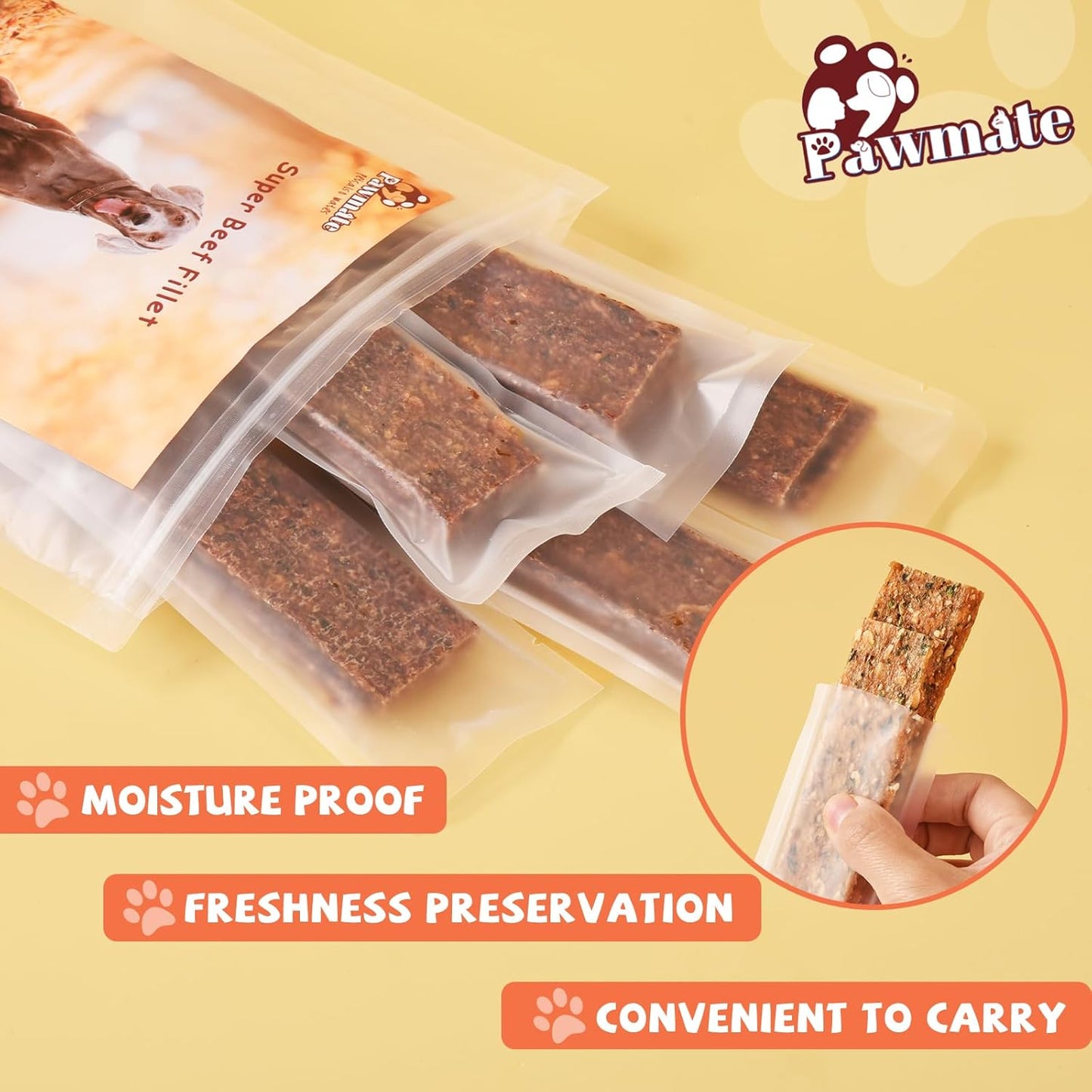 Pawmate™ Double Sweet Potato & Duck Crunchy Jerky Bars