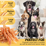 ASMPET Chicken Jerky Dog Treats - Human-Grade, Taurine-Enriched, Low Fat, Grain-Free, 100% Natural