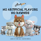 ASMPET Rawhide Free Dog Treats Chicken & Duck Wrapped Cod Skin Stick, Healthy Dog Chew, Training Snacks for Small Medium Large Dogs, 11oz