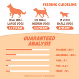 Pawmate Chicken & Duck Wrapped Beef Cartilage Dog Treats, Natural Soft Rawhide-Free Chews for All Dogs, 11oz
