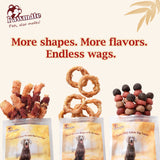 Pawmate Rawhide-Free Dog Treats, Beef Tendon Dog Chews for Small Medium Large Dogs, 11 oz