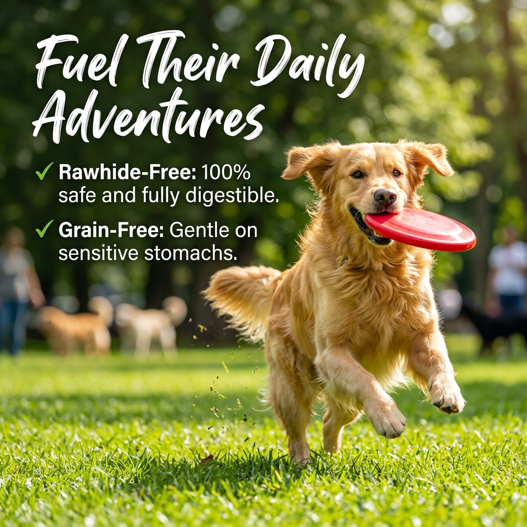 Pawmate Sweet Potato Dog Treats, Natural Duck Jerky Peanut Butter Chews