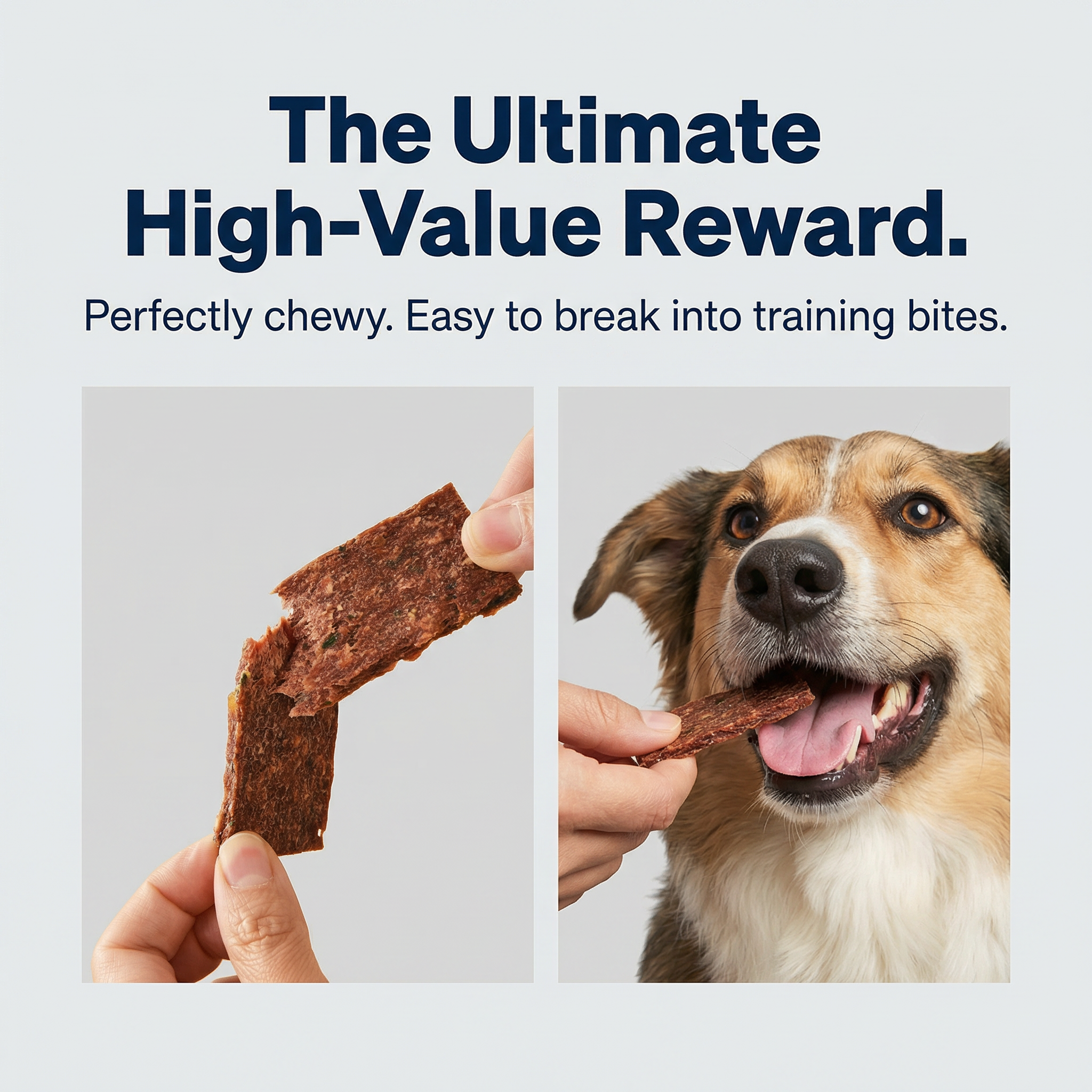 Pawmate™ Human Grade Beef Jerky & Sweet Potato Chews - Grain-Free Fiber-Rich Dog Training Treats