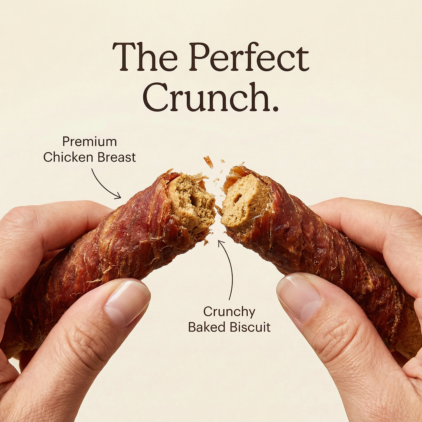 Pawmate™ Human Grade Chicken Jerky Biscuits - Grain-Free Crunchy Dog Training Treats