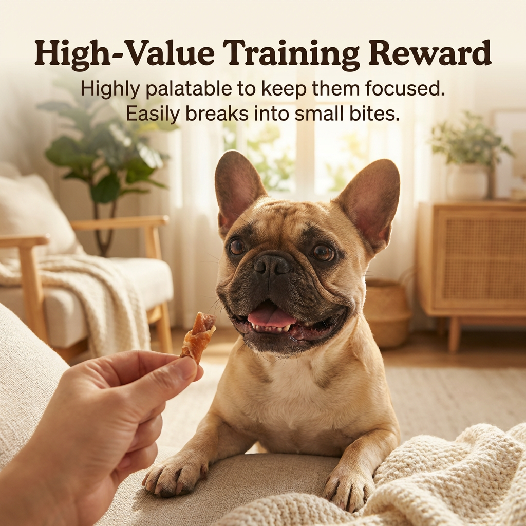 Pawmate™ Human Grade Chicken Jerky Biscuits - Grain-Free Crunchy Dog Training Treats