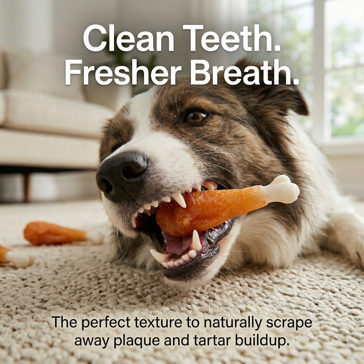 Pawmate™ Natural Dog Treats - Human Grade Calcium Bones for Teeth Cleaning & Bone Health