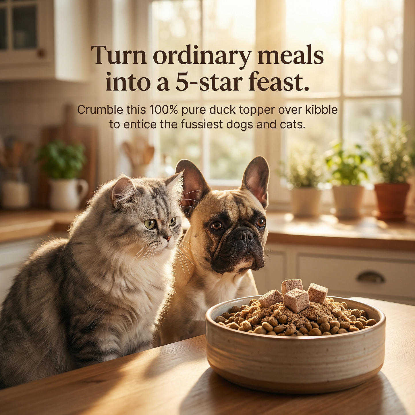 Pawmate™ Natural Dog Treats - Single Ingredient Freeze-Dried Duck Treats for Dogs & Cats (10.23oz)