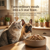 Pawmate™ Natural Dog Treats - Single Ingredient Freeze-Dried Duck Treats for Dogs & Cats (10.23oz)