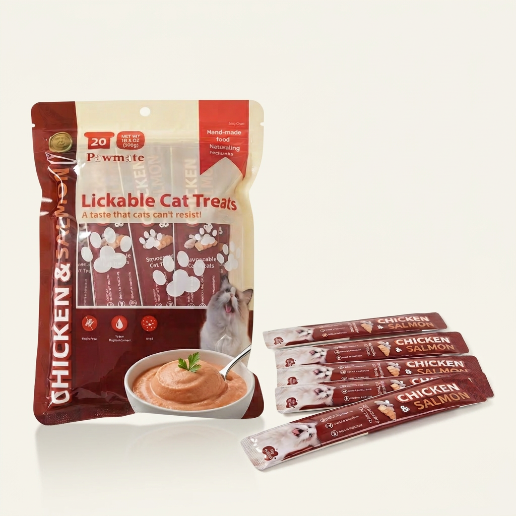 Chicken & Salmon Lickable Cat Treats
