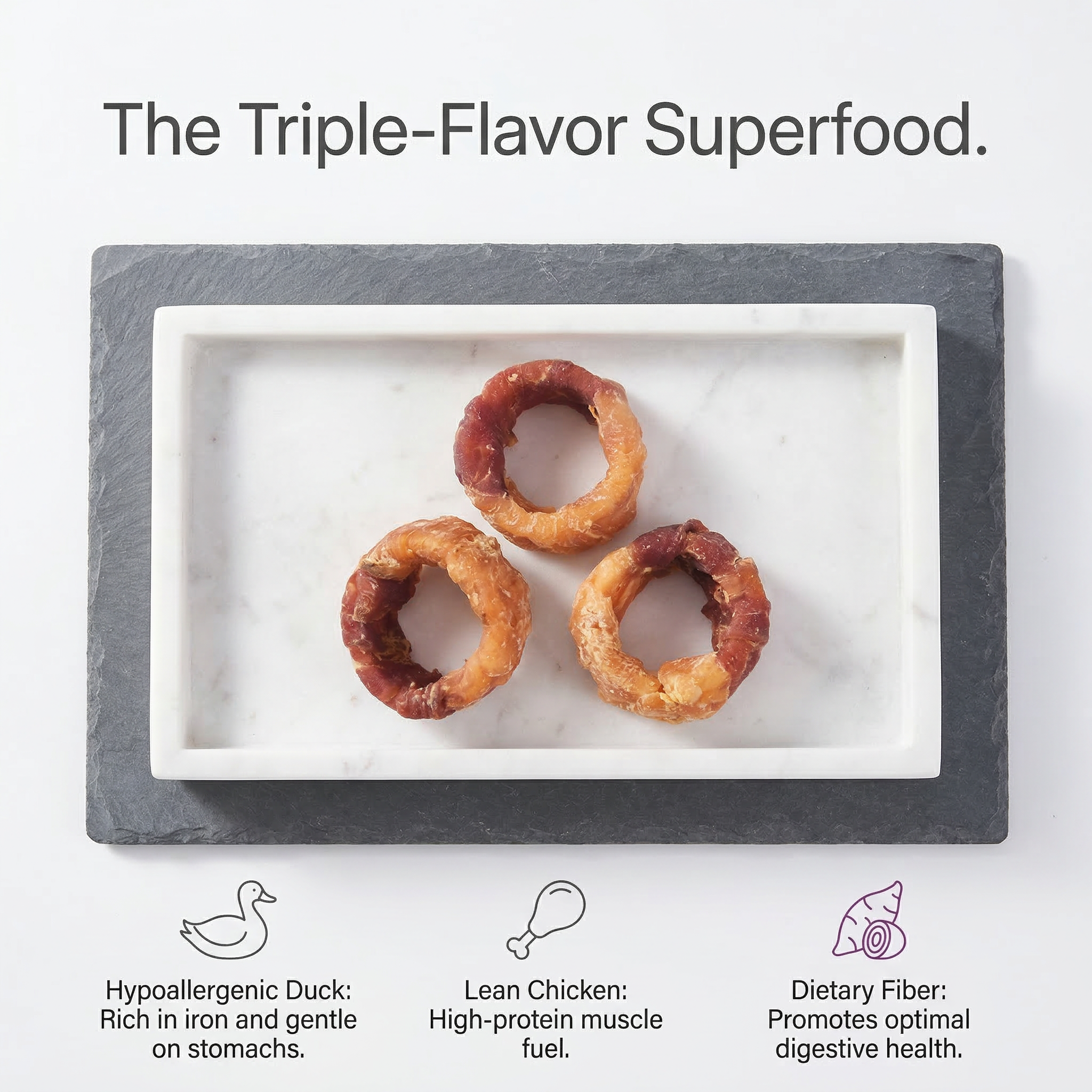 Pawmate™ Chicken & Duck Wrapped Sweet Potato Donuts