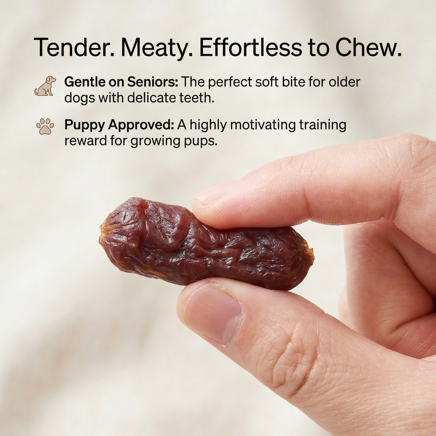 Pawmate™ Human Grade Beef Sausage - Soft & Chewy High-Protein Dog Training Treats