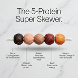 Pawmate™ Long-Lasting Dog Chews - Chicken, Beef, Duck, Rabbit & Salmon Wrapped Rawhide Dog Bones