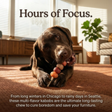 Pawmate™ Long-Lasting Dog Chews - Chicken, Beef, Duck, Rabbit & Salmon Wrapped Rawhide Dog Bones