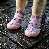 All-Weather Dog Boots-Purple&Pink