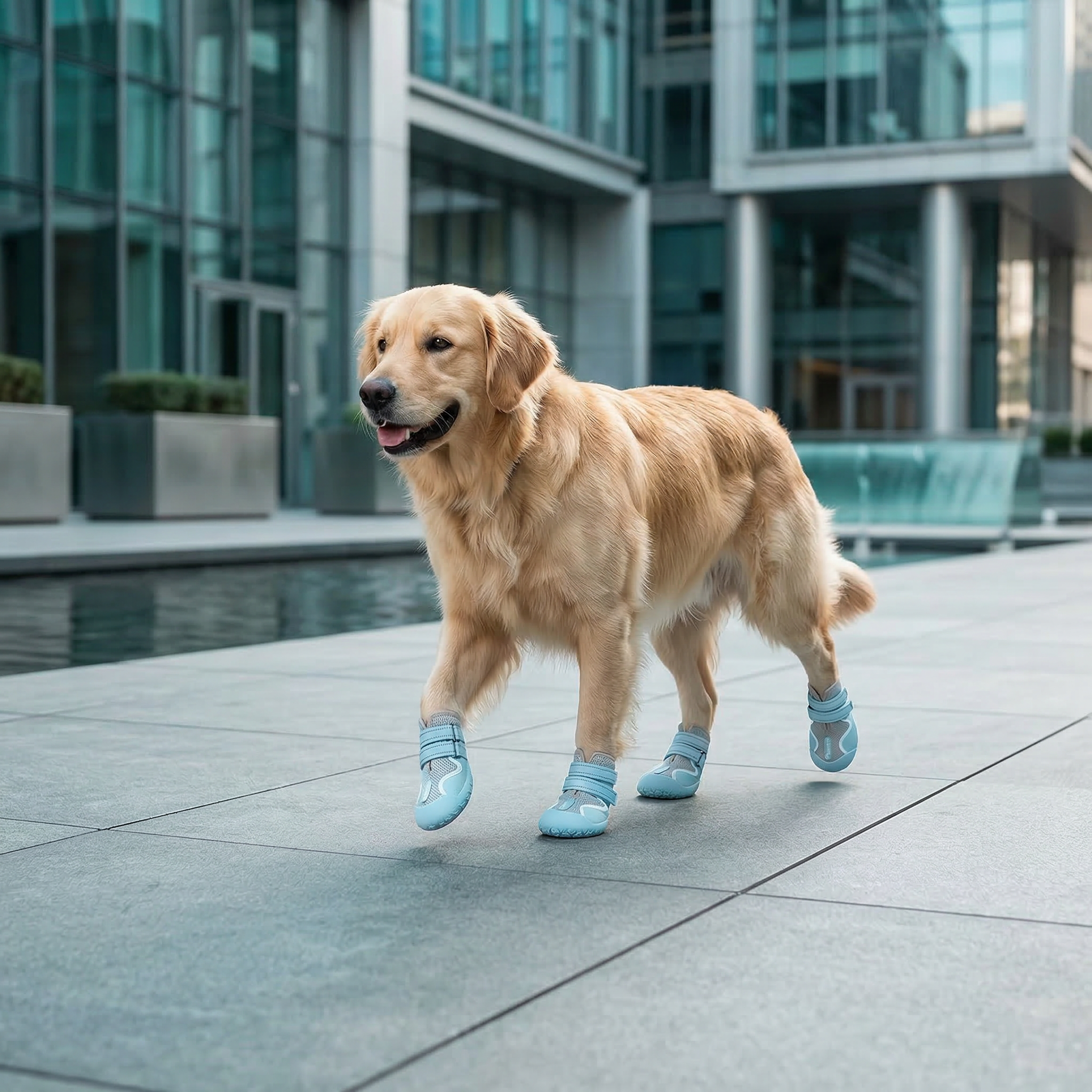 All-Weather Dog Boots-Blue