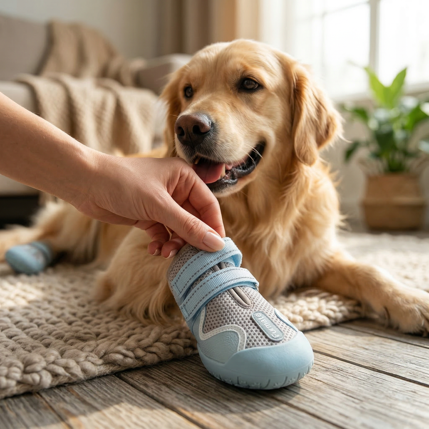 All-Weather Dog Boots-Blue