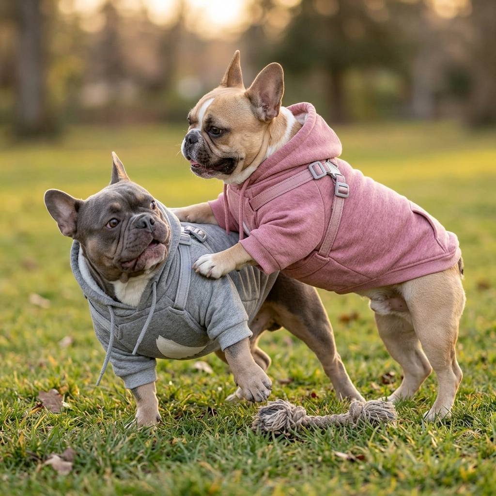 Dog Hoodie- Light Grey