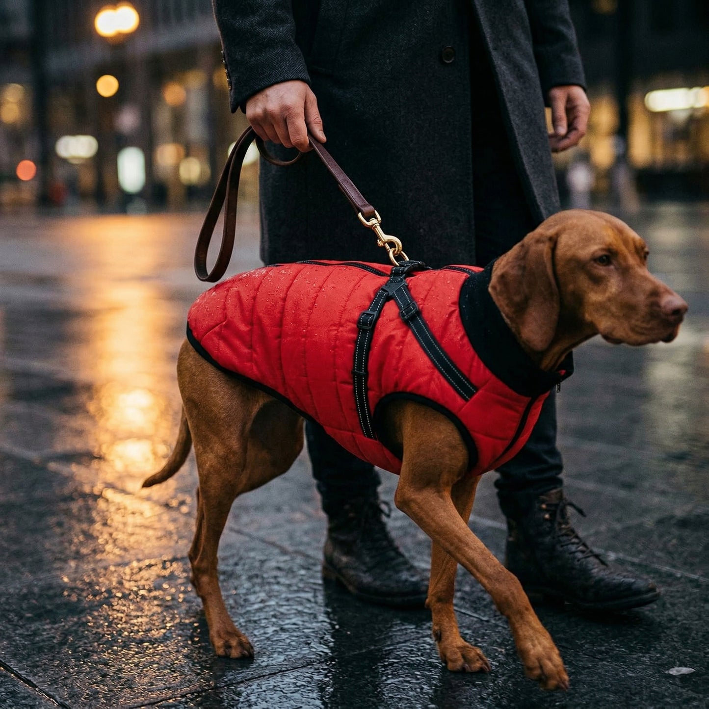 Dog Winter Jacket-Red