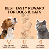 Pawmate Steam-Cooked Chicken Breast Treats for Dogs & Cats - Single Ingredient, High Protein (240g/8.5oz)