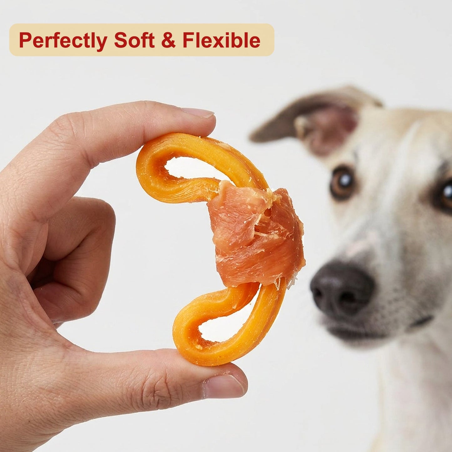 Pawmate Peanut Butter Dog Treats, Natural High-Protein Chicken Wrapped Sweet Potato Chews for All Dogs, 10.6 oz