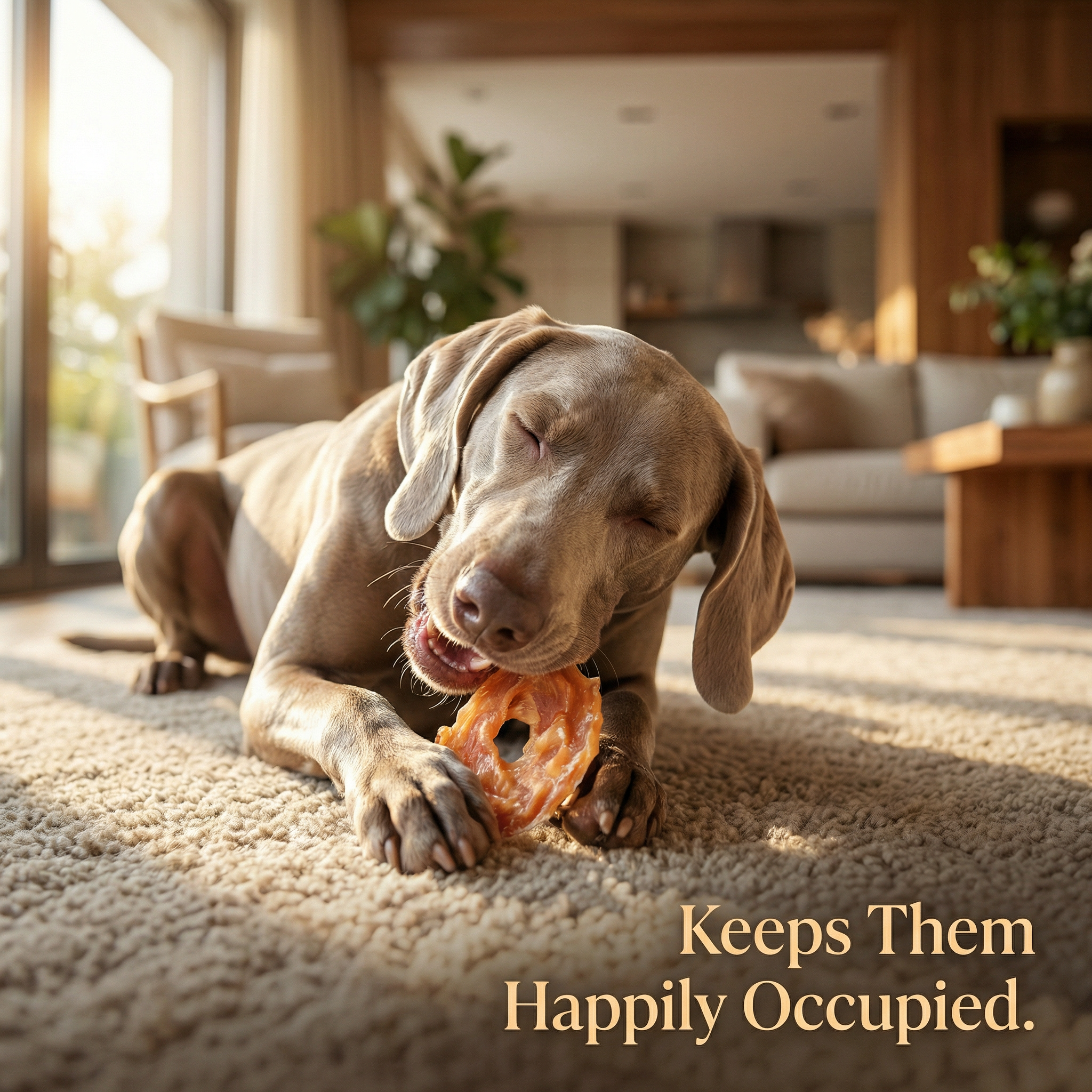 Pawmate™ Natural Dog Treats - Long-Lasting Chicken Jerky Rings Safe Dog Treats (23 Count)