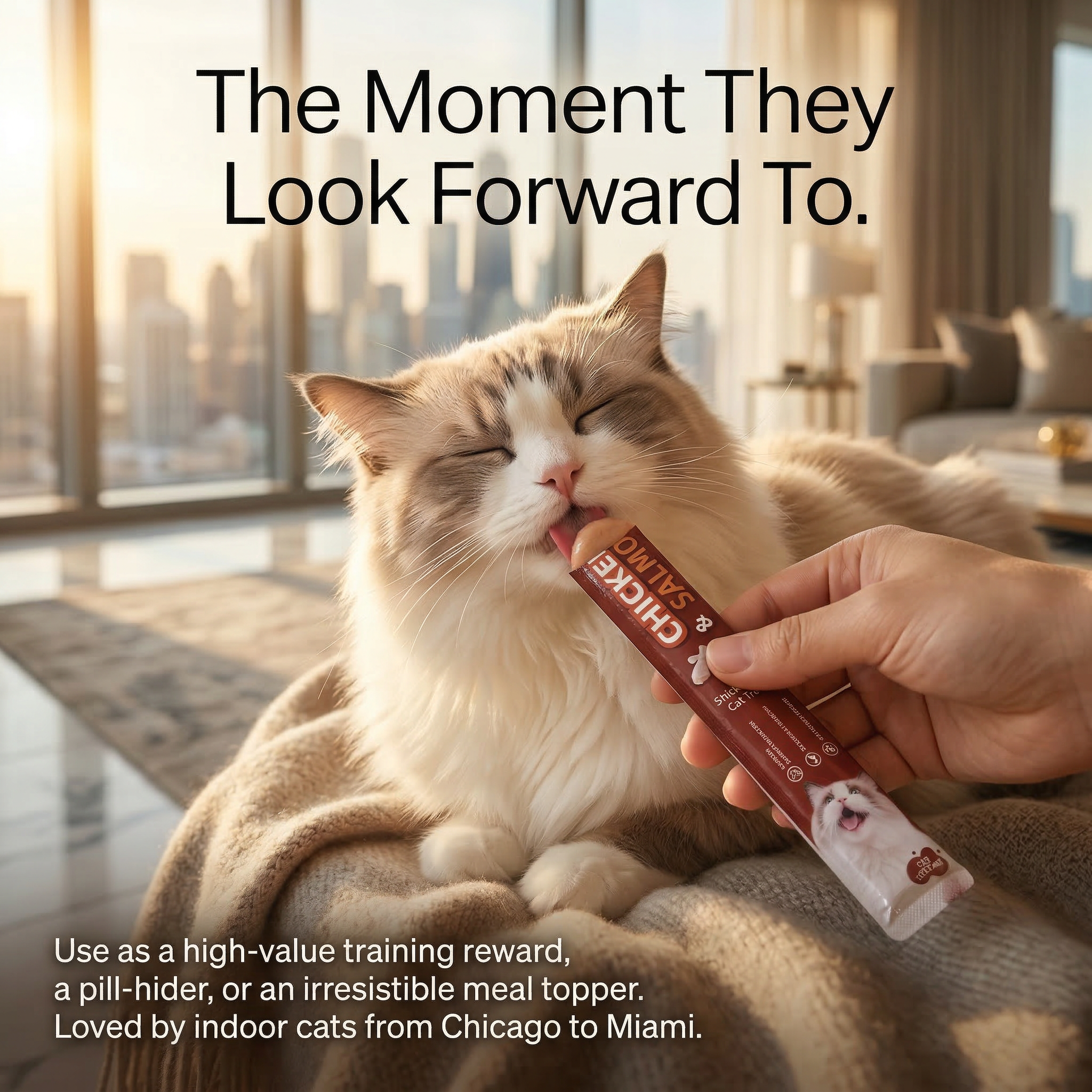 Chicken & Salmon Lickable Cat Treats