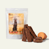 Pawmate™ Human Grade Beef Jerky & Sweet Potato Chews - Grain-Free Fiber-Rich Dog Training Treats