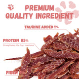 Pawmate Duck Jerky Dog Treats, High Protein Pure Duck Meat for Small Medium Large Dog, 11 oz