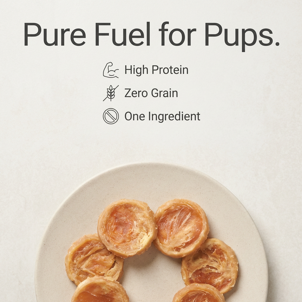 Pawmate™ Human Grade Chicken Jerky Chips - Grain-Free High-Protein Dog Training Treats