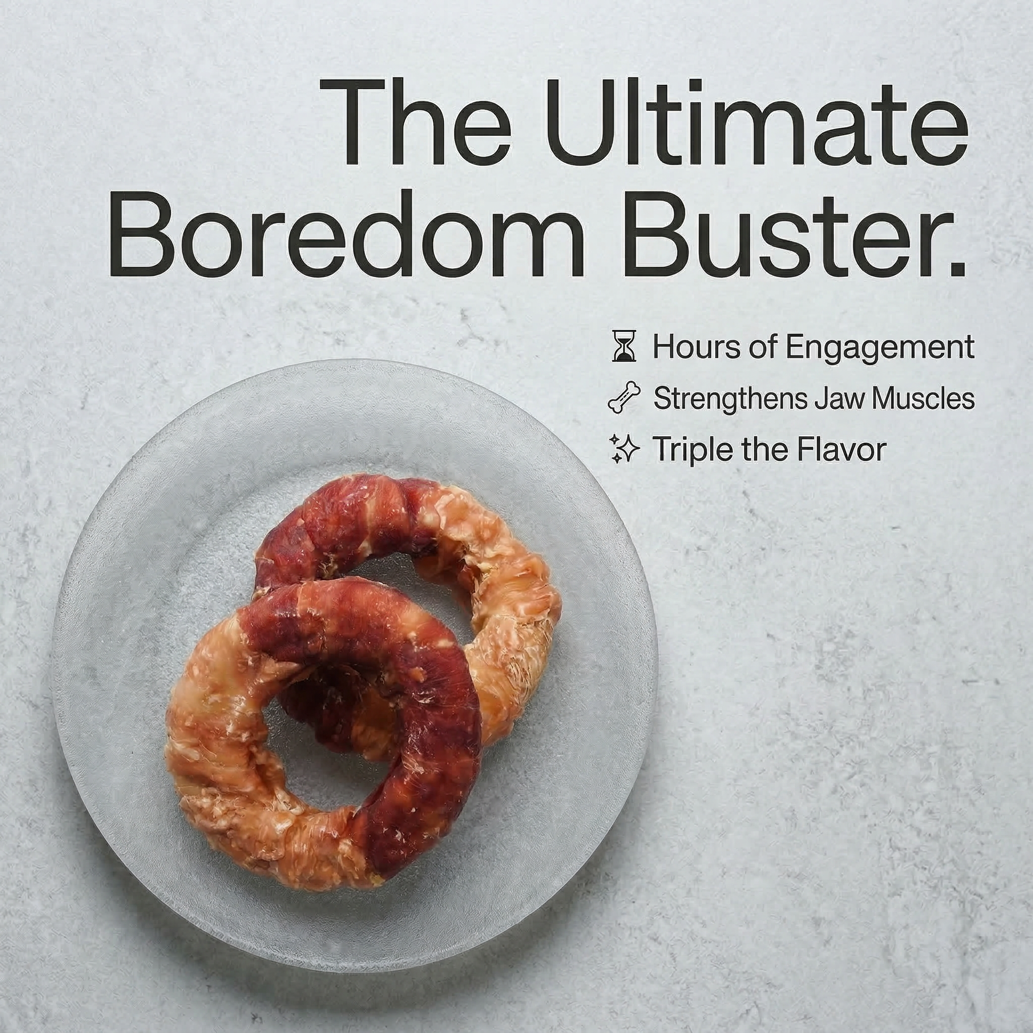 Pawmate™ Safe Dog Treats - Human Grade Triple Meat Donuts for Teeth Cleaning