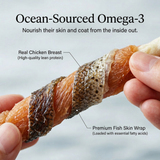 Pawmate™ Human Grade Cod Skin Twists - Supports Skin & Coat Health Long Lasting Rewards