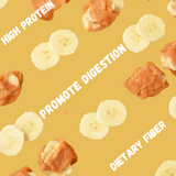 ASMPET Chicken Jerky and Banana Dog Treats, Rawhide Free Snacks, Grain Free Treats for Small Medium Large Dogs, 11oz