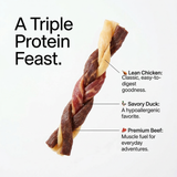 Pawmate™ Safe Dog Treats - Soft Texture Triple Meat Rewards for All Ages (11oz)