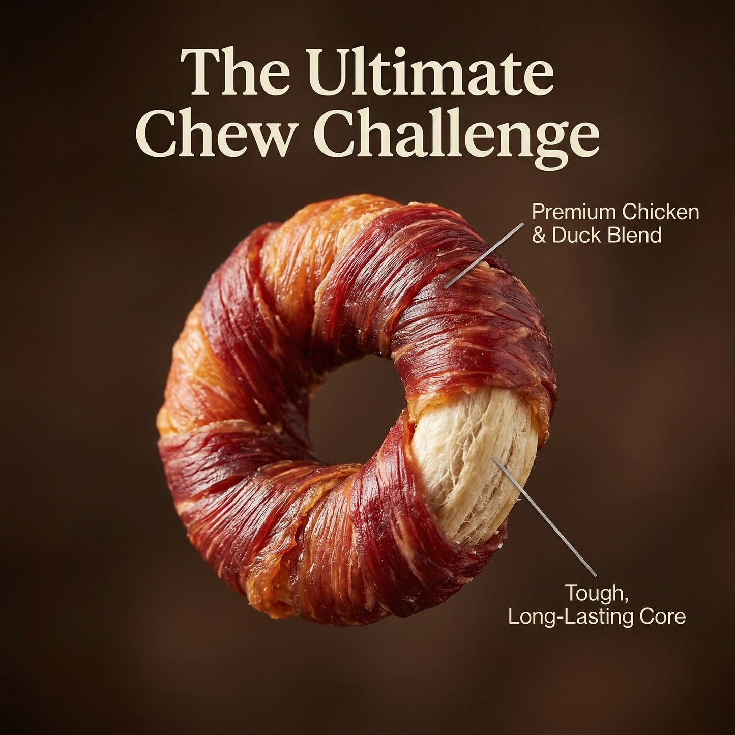 Pawmate™ Safe Dog Treats - Human Grade Triple Meat Donuts for Teeth Cleaning