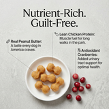 Pawmate™ Natural Dog Treats - Peanut Butter Flavor Soft Treats for All Dogs