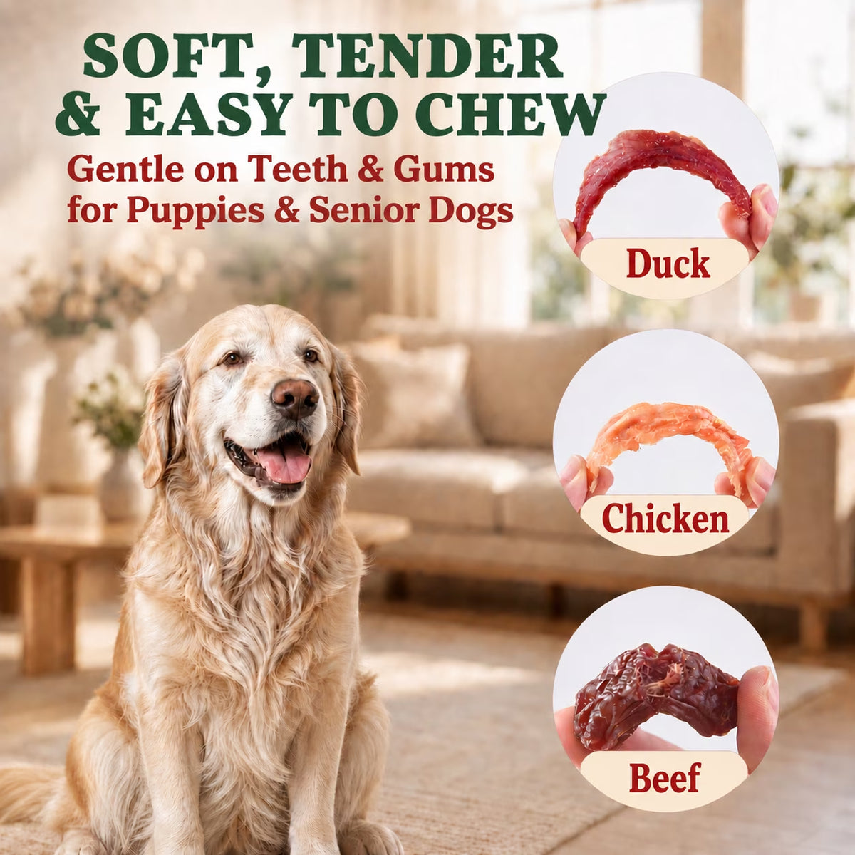 Pawmate Dog Treats Variety Pack, 3-in-1 Trial Pack, High Protein Soft Training Snacks, 5.3oz