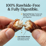 Pawmate™ Natural Dog Treats - Human Grade Chicken & Cod Fish Long Lasting Dog Chews