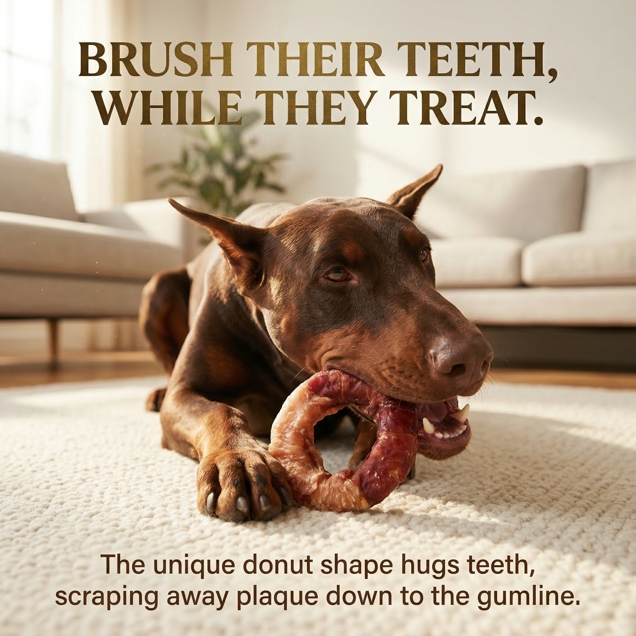 Pawmate™ Safe Dog Treats - Human Grade Triple Meat Donuts for Teeth Cleaning