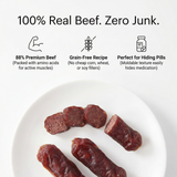 Pawmate™ Human Grade Beef Sausage - Soft & Chewy High-Protein Dog Training Treats