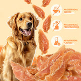 Pawmate Chicken Jerky Dog Treats, High Protein Pure Chicken Snacks for Small Medium Large Dog, 33oz, 3 Pack