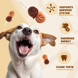 ASMPET Chicken Duck Rawhide Dog Chew, Triple Flavor Long-Lasting Treat for Dogs, 10.5oz.