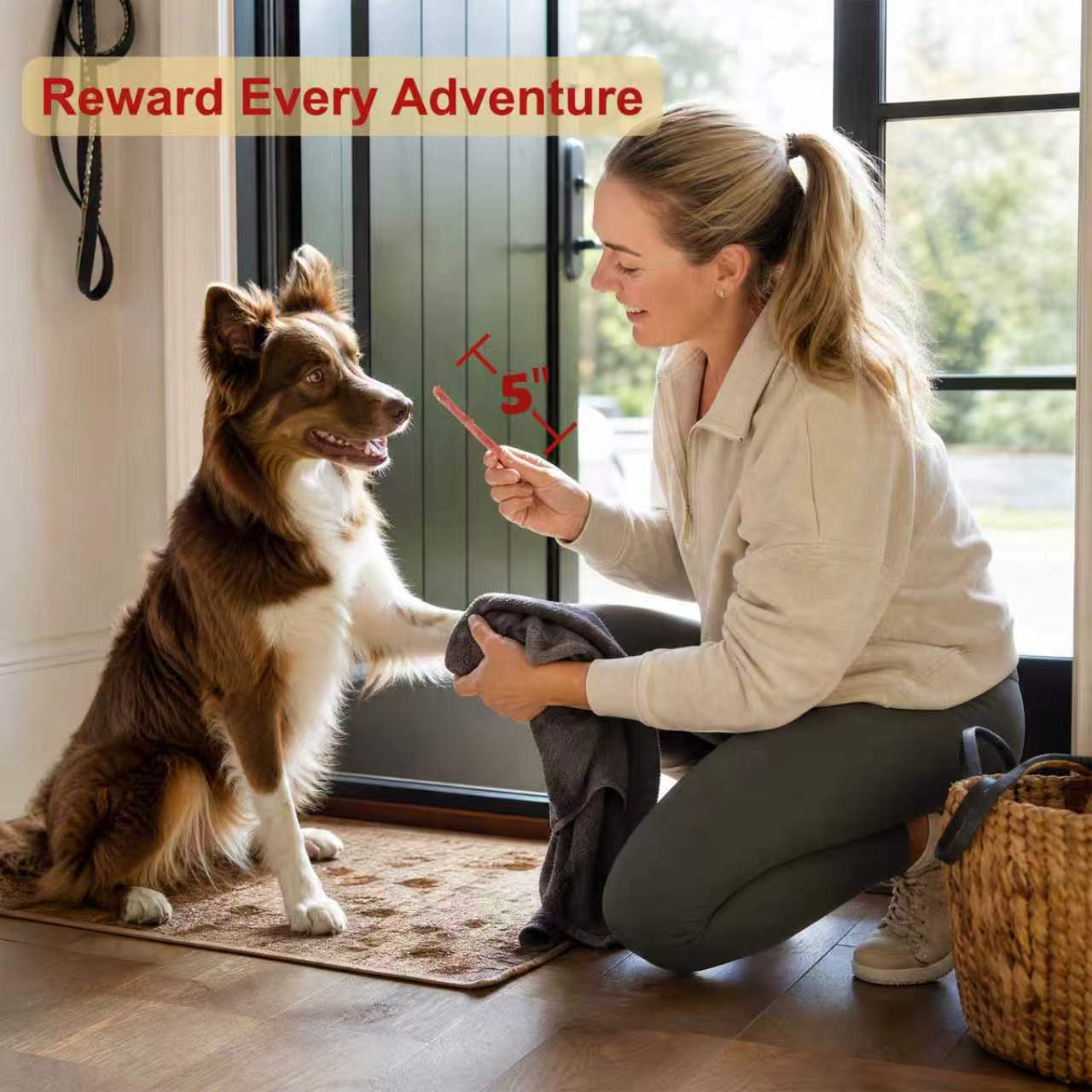 Pawmate Duck Jerky Strips for Dogs, Real Duck Breast, High Protein Natural Dog Treats, Soft & Chewy Training Treats