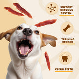 ASMPET Duck Jerky Dog Treat, Natural Low Fat Snacks for Small Medium Large Dogs, 10.6oz